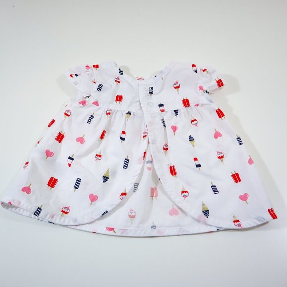 Carter's Blue, Red, and White Nautical two-piece set for baby - Picture 4 of 7